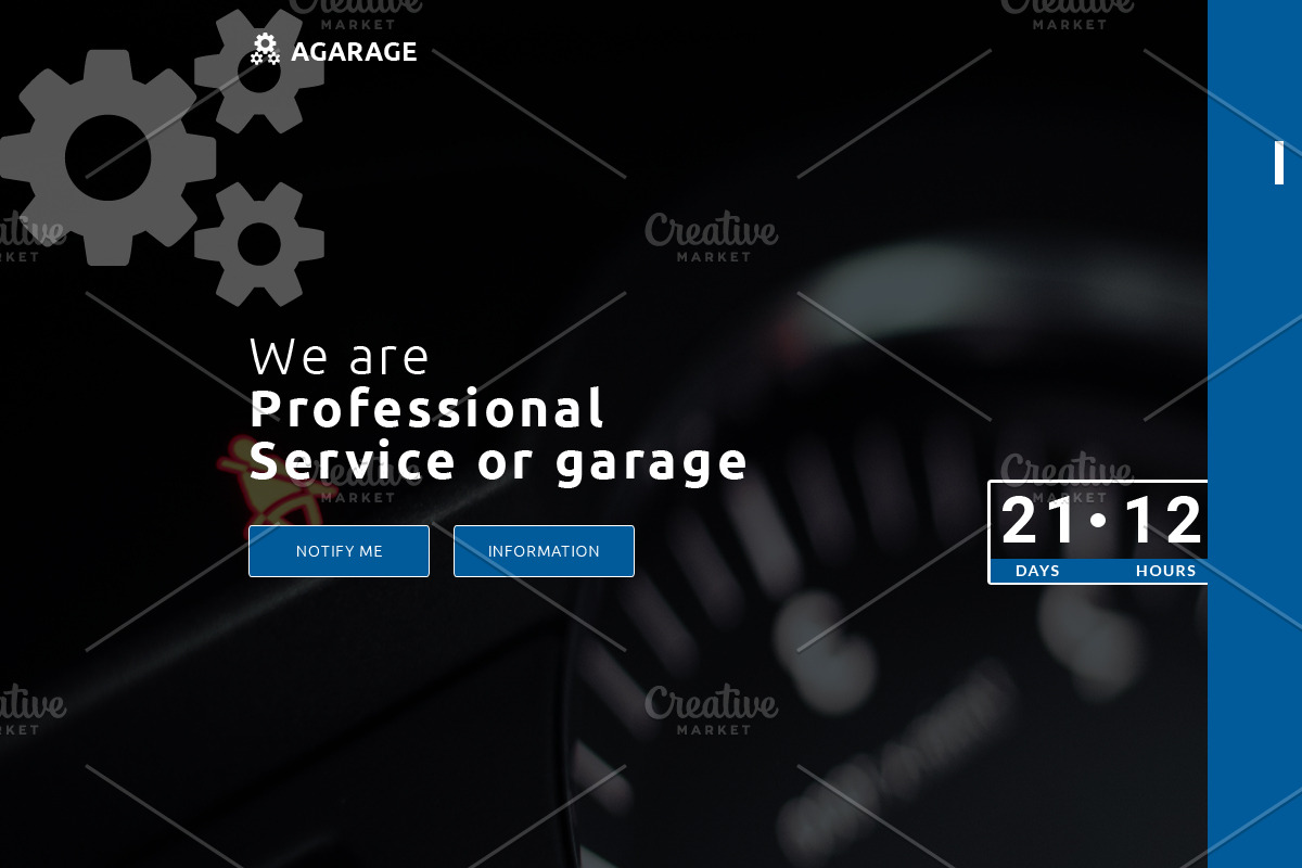 Agarage coming soon version 01, a Templates & Theme by Kayytechin Shop (Photo 3 of 3)