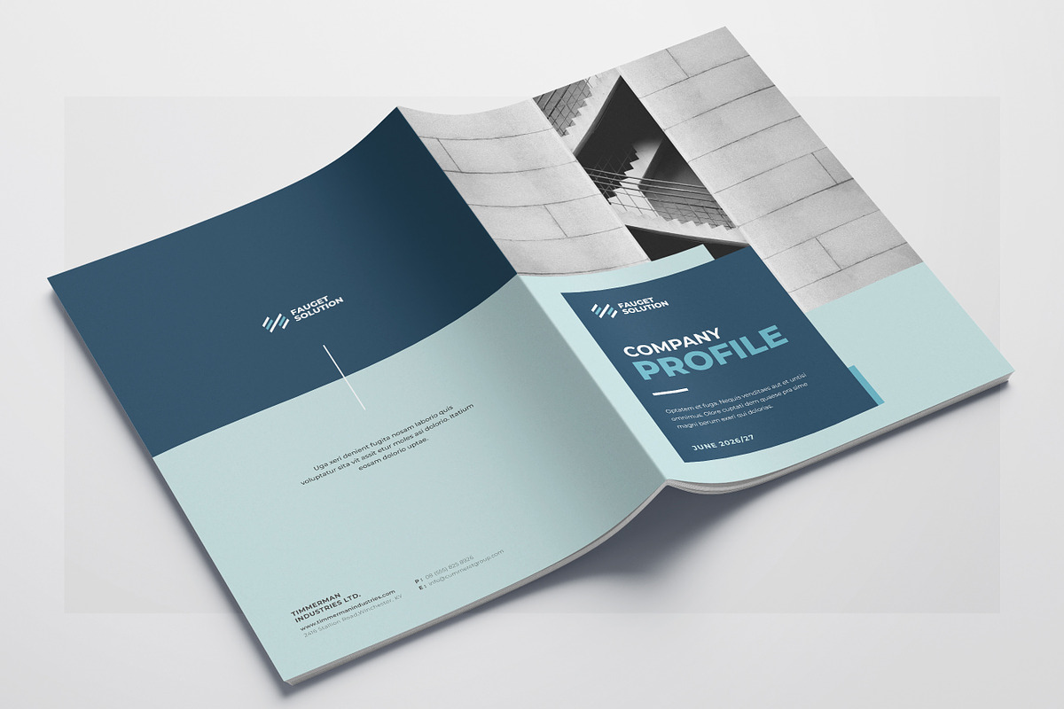 Company Profile, Business Profile, a Brochure Template by Niofix (Photo 6 of 6)