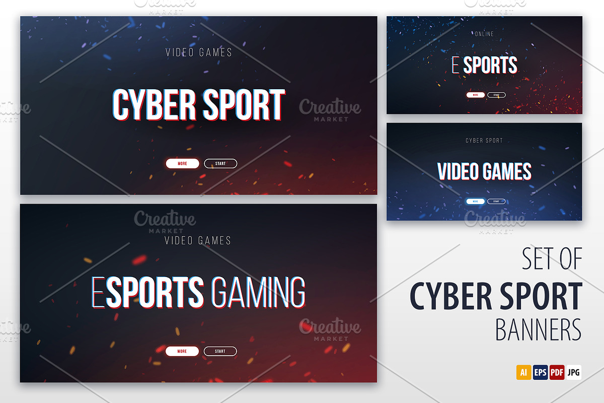 Cyber Sport banners., a Technology Illustration by Leo Edition (Photo 1 of 5)