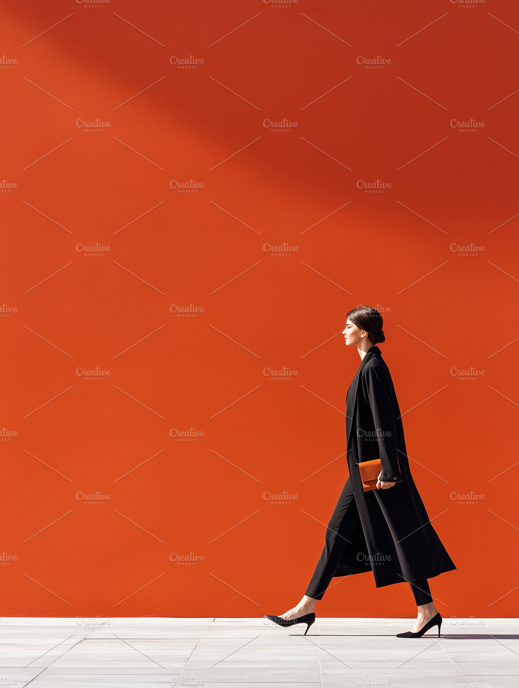 Elegant businesswoman walking, a Business Photo by MistyDay