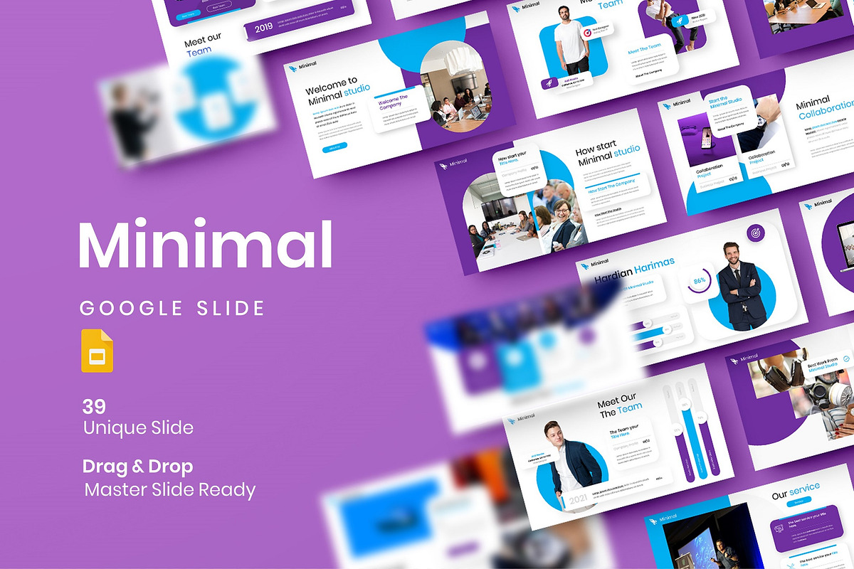 Minimal - Business Google Slide Temp, a Presentation Template by Dens Creative Studio (Photo 2 of 5)