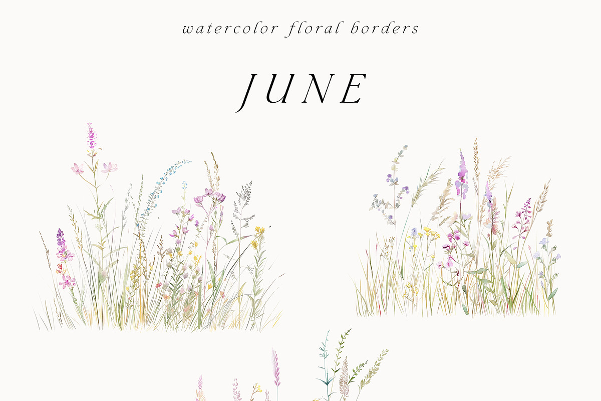 Waterolor Floral Borders Bundle, a Decorative Illustration by Lana Elanor (Photo 57 of 97)