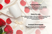 Ultra Valentine Couple Mug 1000 JPG, a Cups & Container Mockup by KennedyStudio (Thumbnail 14 of 15)