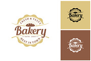 vintage retro bakery logo, a Branding & Logo Template by Atlantis X Nurman Arbai (Thumbnail 1 of 2)