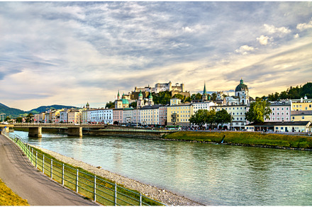 Skyline of Salzburg with, an Architecture Photo by Leonid Andronov