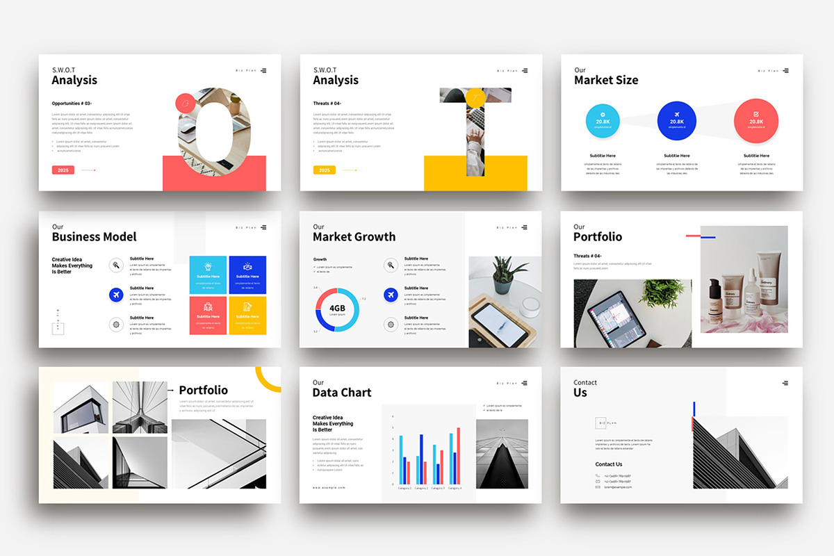 Business Plan Presentation Template, a Design Template by Dream-Lab (Photo 4 of 4)