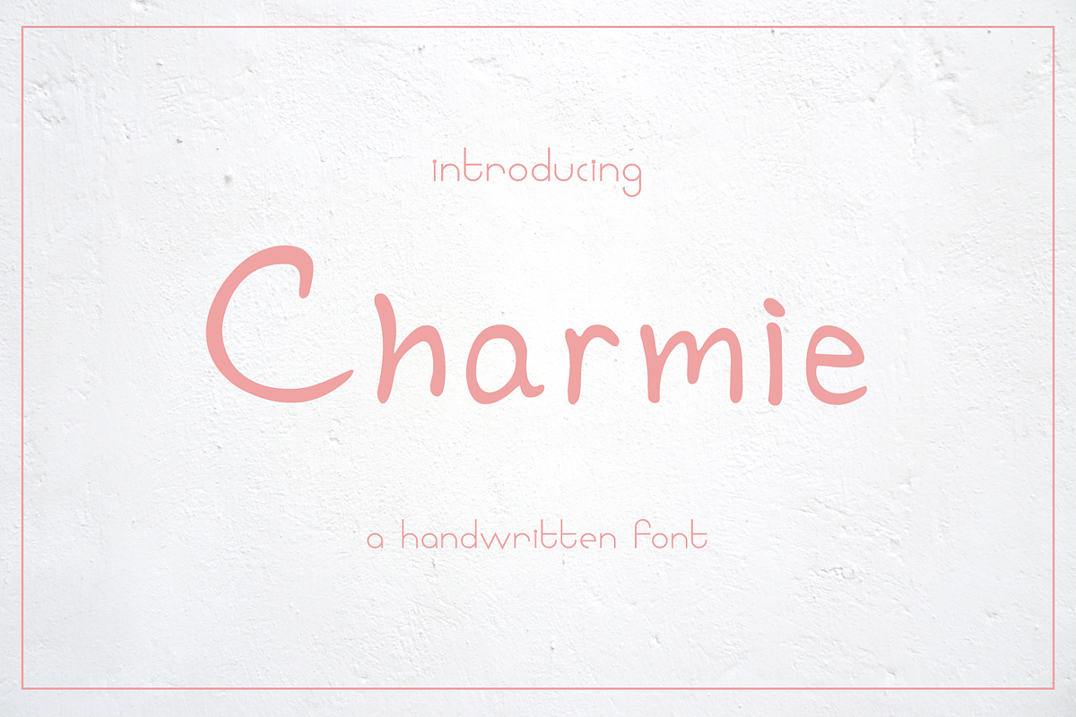 Charmie - a handwritten font, a Font by white supply (Photo 1 of 2)