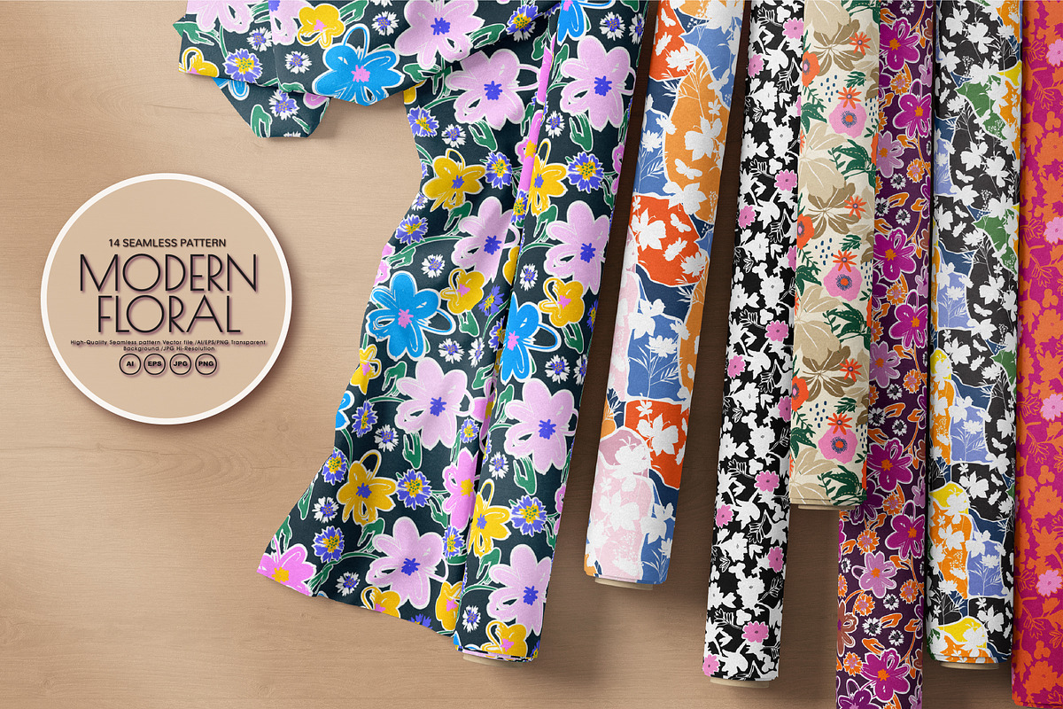 Modern floral Prints, a Pattern Graphic by MSNTY STUDIOX (Photo 1 of 20)