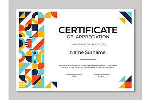 Diploma certificate template, an Education Illustration by Buch&Bee