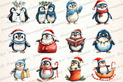 Winter Penguin Christmas Penguin, an Illustration by DreamCafeArt (Thumbnail 2 of 5)