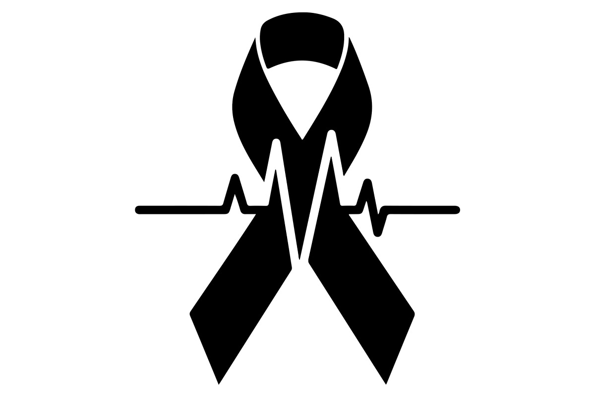 Cancer Awareness Ribbon Silhouette, a Healthcare Illustration by Designer_Momina (Photo 14 of 16)