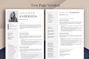 Resume Template | CV + Cover Letter, a Resume Template by Klamp Studio (Thumbnail 3 of 9)