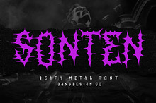 SONTEN Modern Blackletter Metal
