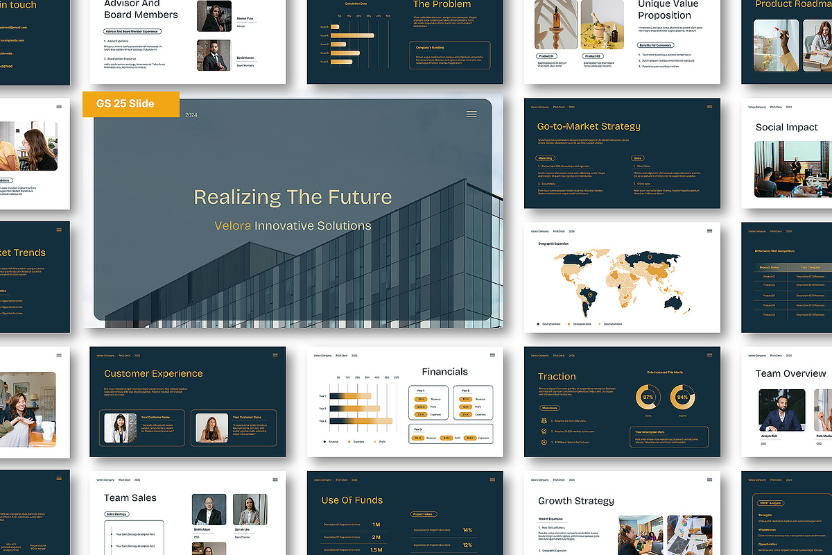 Pitch Deck Google Slide Presentation, a Presentation Template by Siska Arista (Photo 1 of 5)