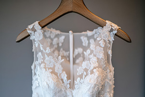 Romantic White Wedding Dress, a Beauty & Fashion Photo by Virgo Studio