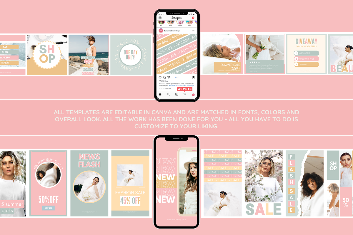 Olive Rose Instagram Template Bundle, a Social Media Template by SunshineStudioBoutique (Photo 9 of 10)