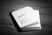 Minimal Square Business Cards, a Business Card Template by Galaxiya (Thumbnail 5 of 13)