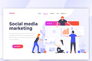 Landing page templates, a Templates & Theme by Creative Graphics (Thumbnail 10 of 12)