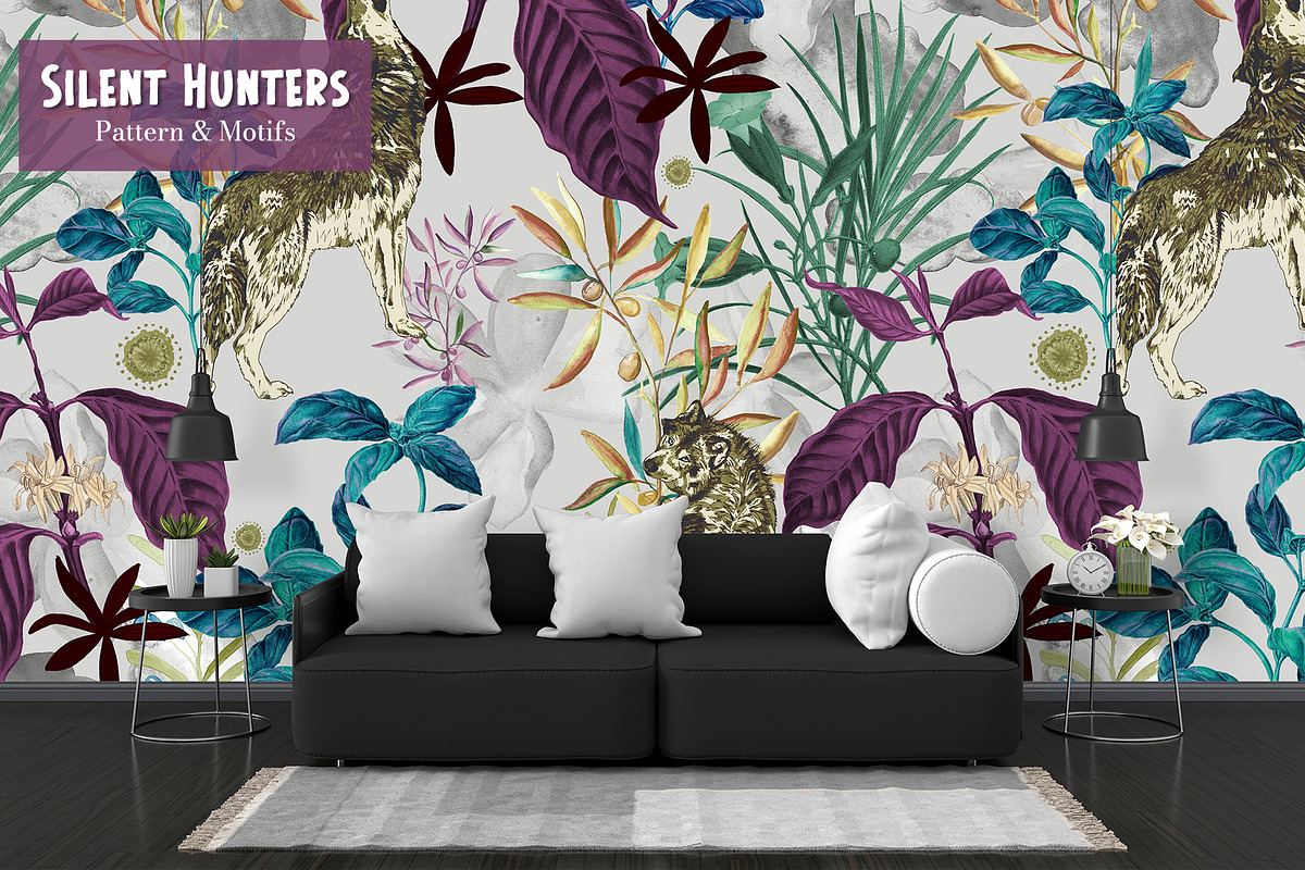 Silent Hunters Pattern & Motifs, a Pattern Graphic by GND ART STUDIO (Photo 6 of 8)