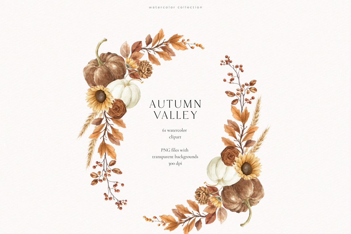 Autumn Valley Collection, a Seasonal Illustration by PeDe Designs (Photo 17 of 34)