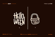 Hollow Leak Font and Dingbat, a Sans Serif Font by D&K Project (Thumbnail 4 of 11)