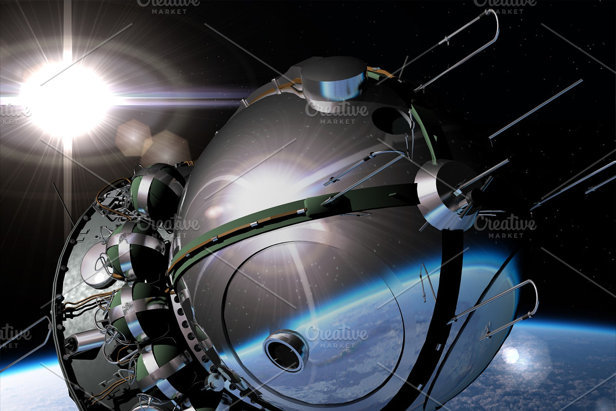 Russian Spaceship Vostok 1, a Cars & Vehicle 3D Model by Mechanik (Photo 5 of 17)