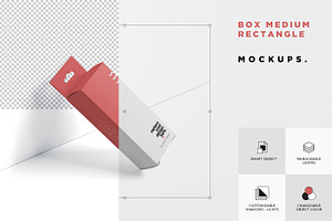 Box Mockup - Medium Rectangle Hanger