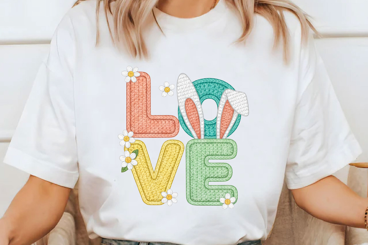 Yarn Crochet Easter Love PNG, an Illustration by Designking (Photo 5 of 6)