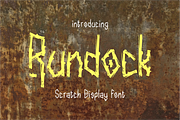 Rundock - Scratch Display Font, a Handwritten Font by idealistudio (Thumbnail 1 of 5)