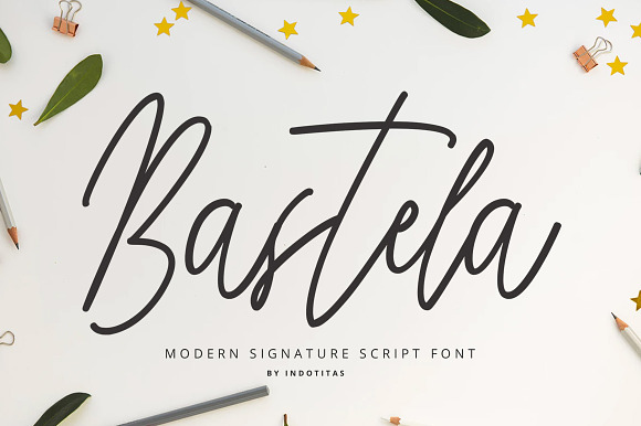 Bastela Signature Font preview 8