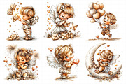Whimsical Cupid With Hearts Clipart, an Illustration by Daily.Designs (Thumbnail 8 of 8)