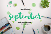 September, a Handwritten Font by supfonts (Thumbnail 1 of 6)