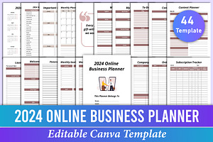 2024 Online Business Planner Canva