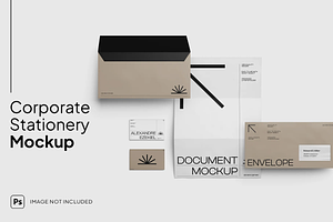 Stationery Mockup Collection, a Product Mockup by graphicsauce
