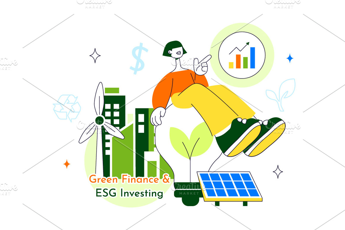 10 Green Finance Investing, a Finance Illustration by denayunebgt (Photo 4 of 4)
