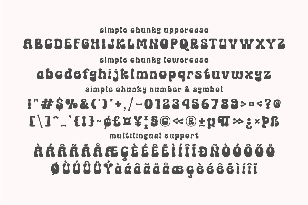 Simple Chunky - Retro Font, a Handwritten Font by Keithzo (Photo 8 of 8)