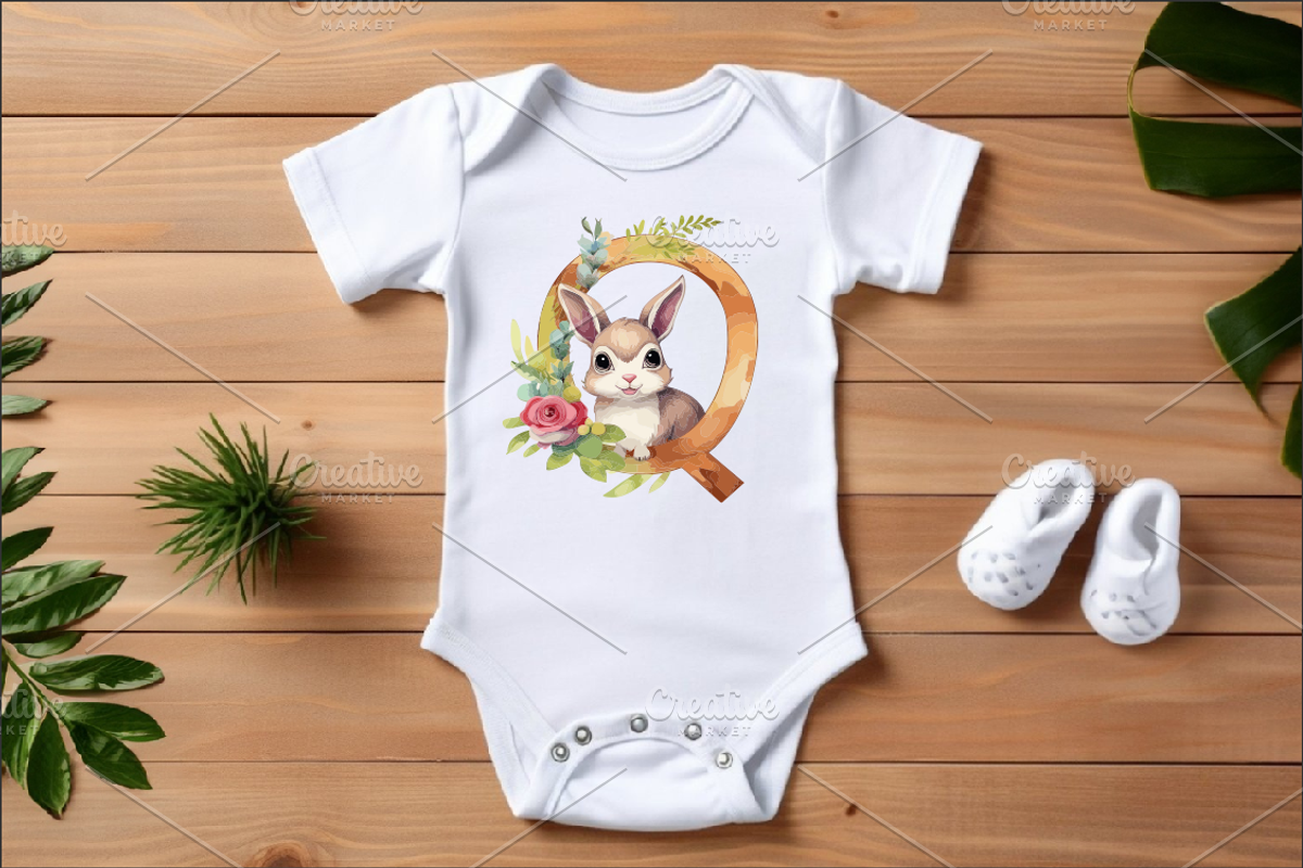 Floral Alphabet With Cute Animal Set, an Education Illustration by Genius Graph (Photo 6 of 6)