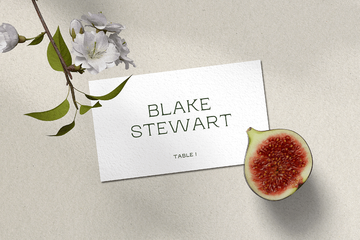 Green Floral Sitting Set Templates, a Stationery Template by Paraná Studio (Photo 10 of 10)