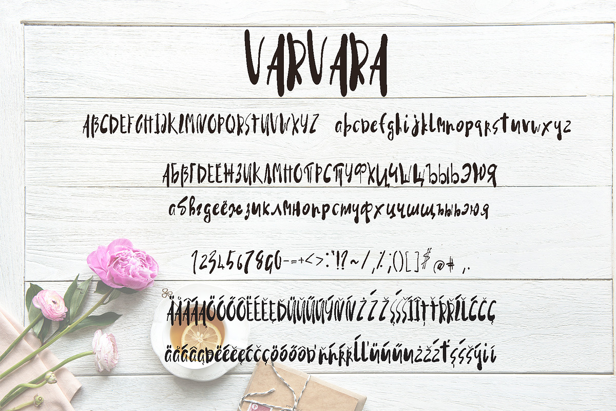 Varvara — A Handwritten Font preview 3
