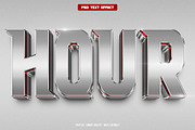 Hour 3D editable text effect, a Layer Style Add-On by Hello Muh (Thumbnail 1 of 2)