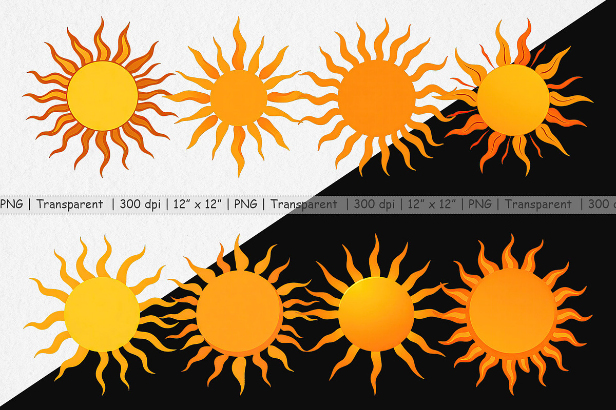 Spiral Sun Clipart, a Graphic by Artnoy (Photo 2 of 5)