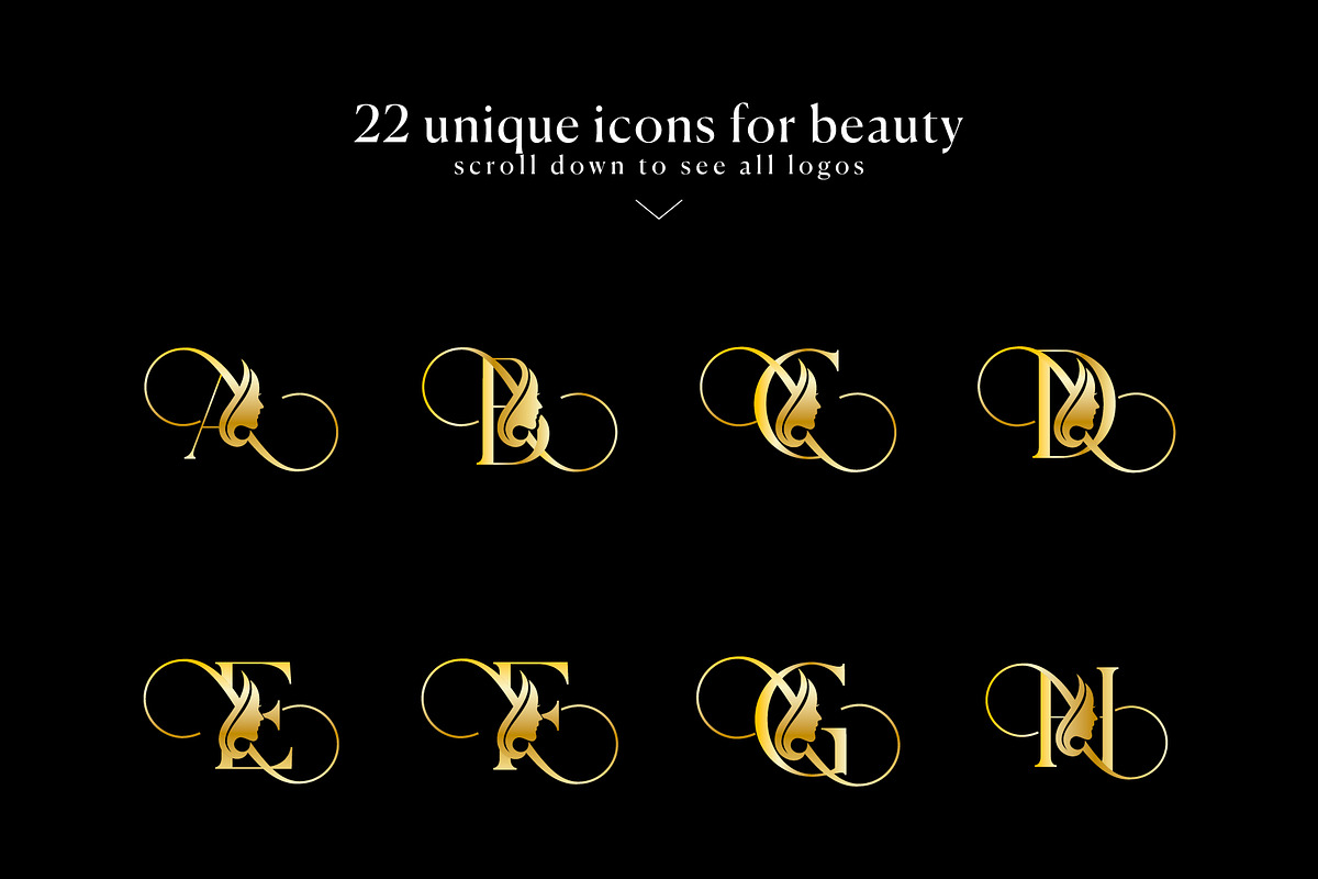 Luxury Letter A-Z Woman Beauty Logo, a Branding & Logo Template by Luxury Logos (Photo 4 of 12)