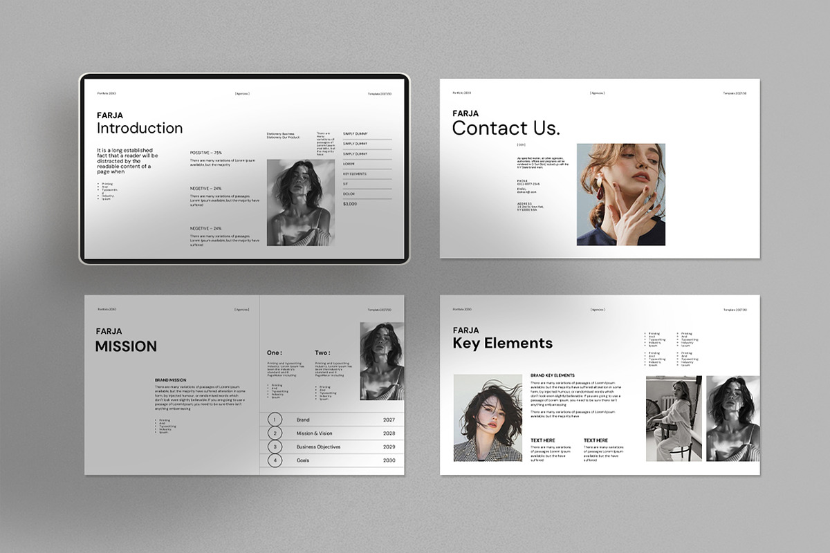 Farja Portfolio Presentation, a Presentation Template by Alvi-Studio (Photo 6 of 8)