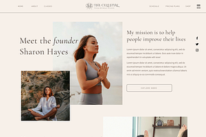 Wix Website Template For Yoga Coach