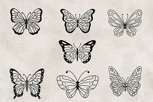 Butterfly Procreate Stamp Brushes