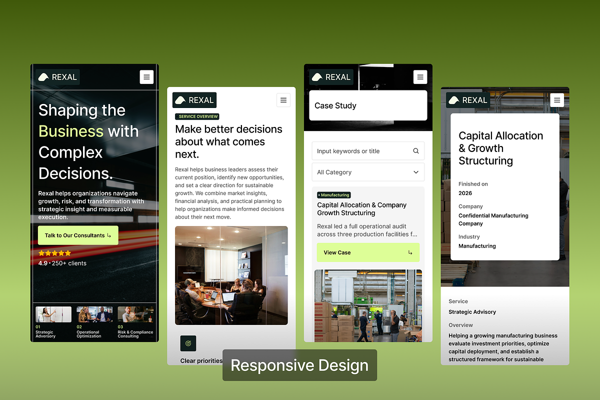 Business Advisory Figma Template, an UI Kit Template by Rozepaars Design