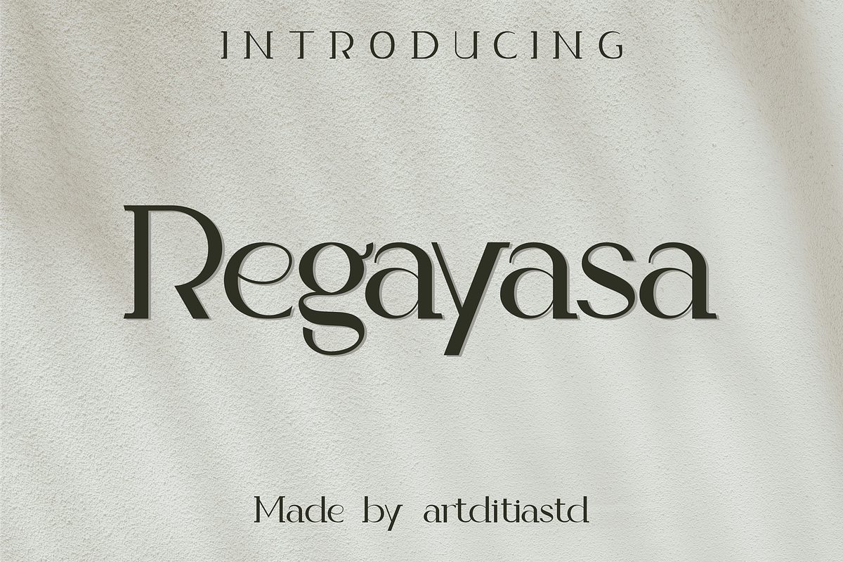 Regayasa font, a Serif Font by artditiastd (Photo 1 of 3)