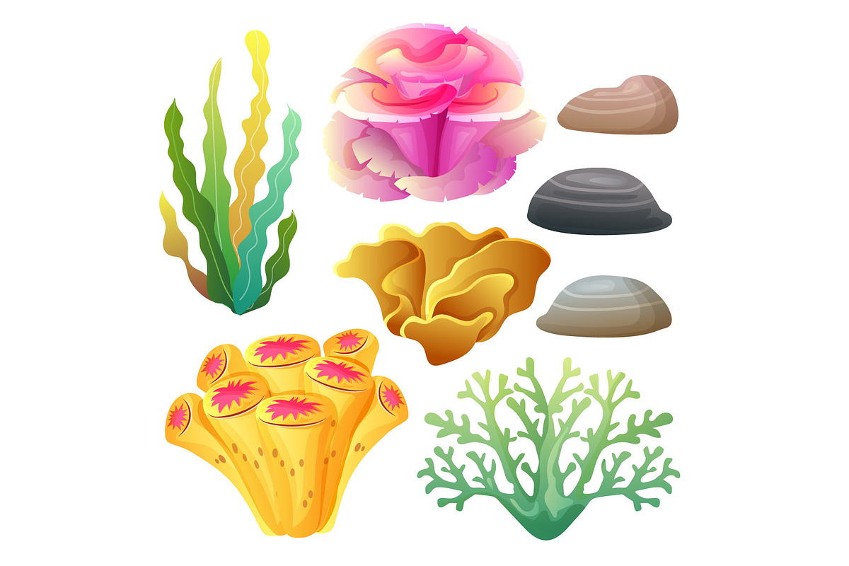 coral reef icon set, an Object Graphic by Propylparaben (Photo 1 of 2)