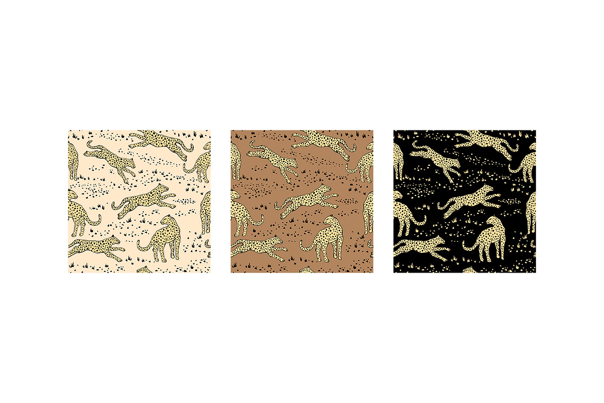 Hand Drawn Wild Leopards, a Wallpaper Graphic by MalyskaStudio (Photo 6 of 17)