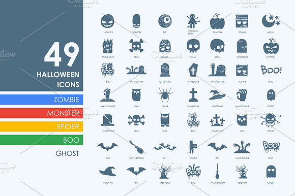 49 Halloween Icons